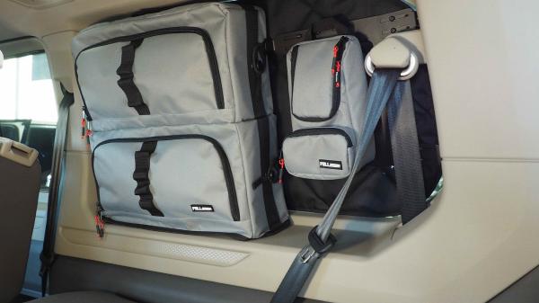 Felleisen Packtaschen T7 Multivan / California in grau - 4er Set für Fahrer- UND Beifahrerseite - langer Überhang